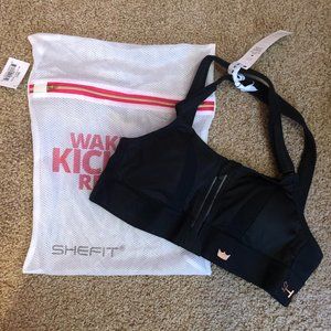 SHEFIT Black Ultimate Sports Bra, Small